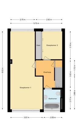 Floorplan - Kievitsheuvel 42, 2411 LM Bodegraven